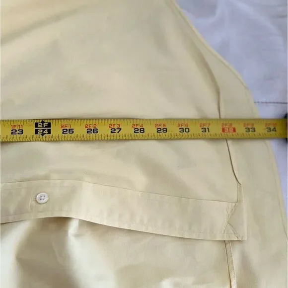 Polo Ralph Lauren Mens Button Down Shirt Blake Size Large Yellow Preppy Pony - Picture 7 of 7